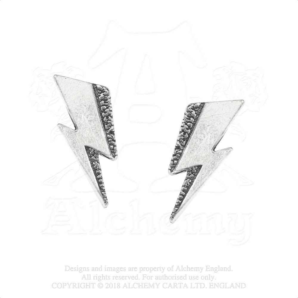 Alchemy David Bowie - Flash Stud oorbellen - Zilverkleurig